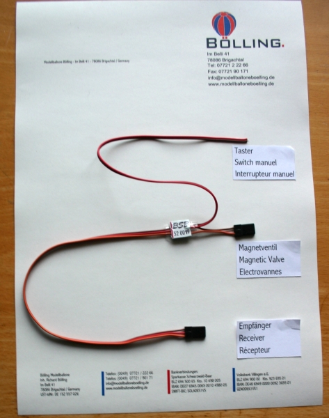 Mini control card for mag. valve with interruptor